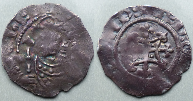 Henry I quadrilateral on cross fleury penny